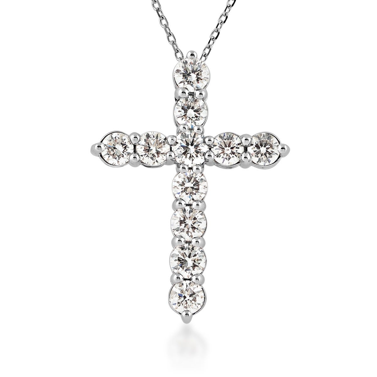 2 ct. tw. Diamond Cross Pendant in 14K White Gold - P200021W