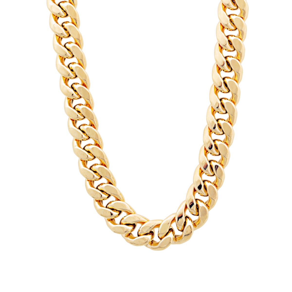 Miami Cuban chain in yellow gold