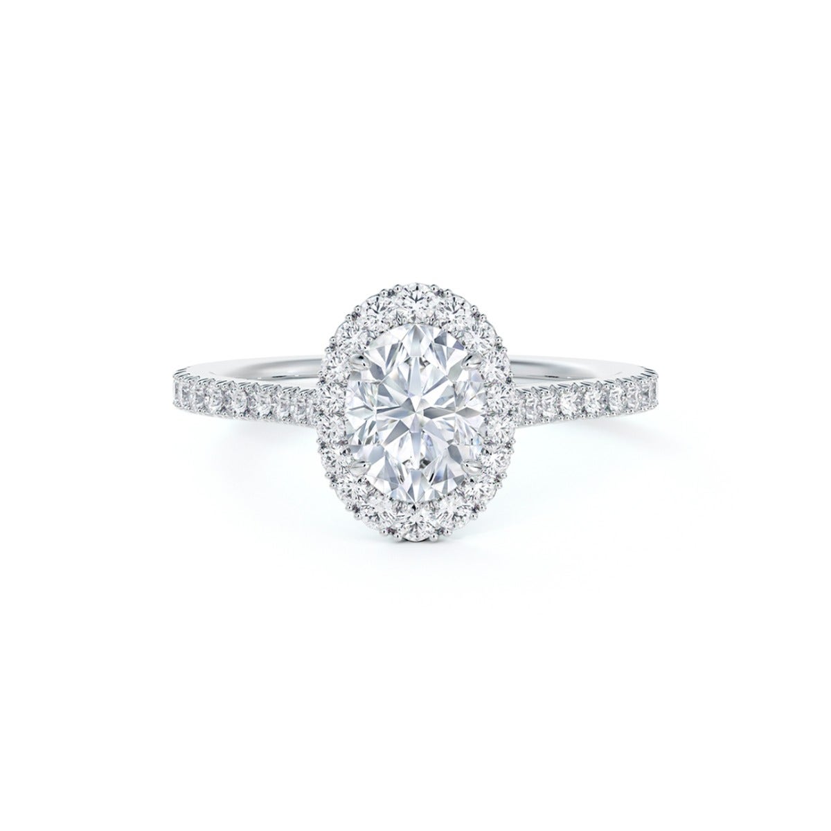 diamond white gold engagement ring
