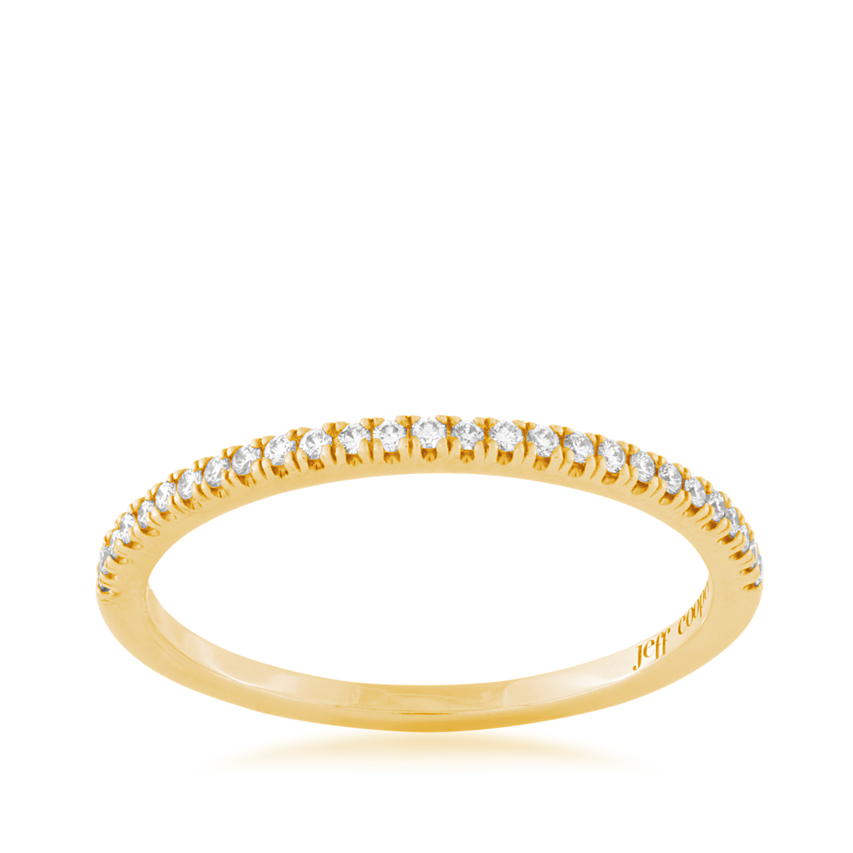 Jeff Cooper Tracie 1/8 ct. tw. Diamond Stackable Wedding Ring in 14K Yellow Gold