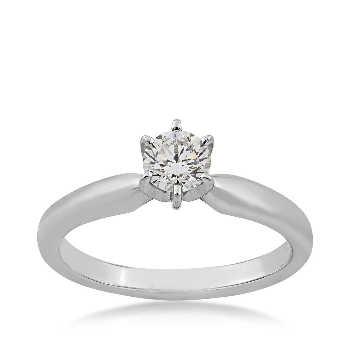 Adamante 1/2 ct. Lab-Grown Round Brilliant Diamond Solitaire Engagement Ring in 14K white Gold - LGD-SOLRD050-GW17