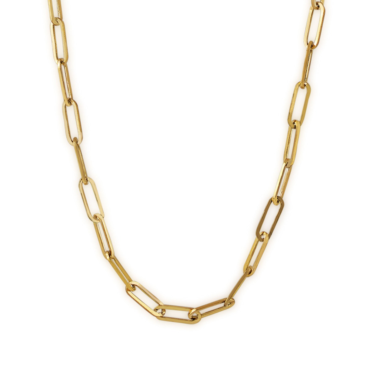 3mm 20" Paperclip Chain Necklace in 10K Yellow Gold
