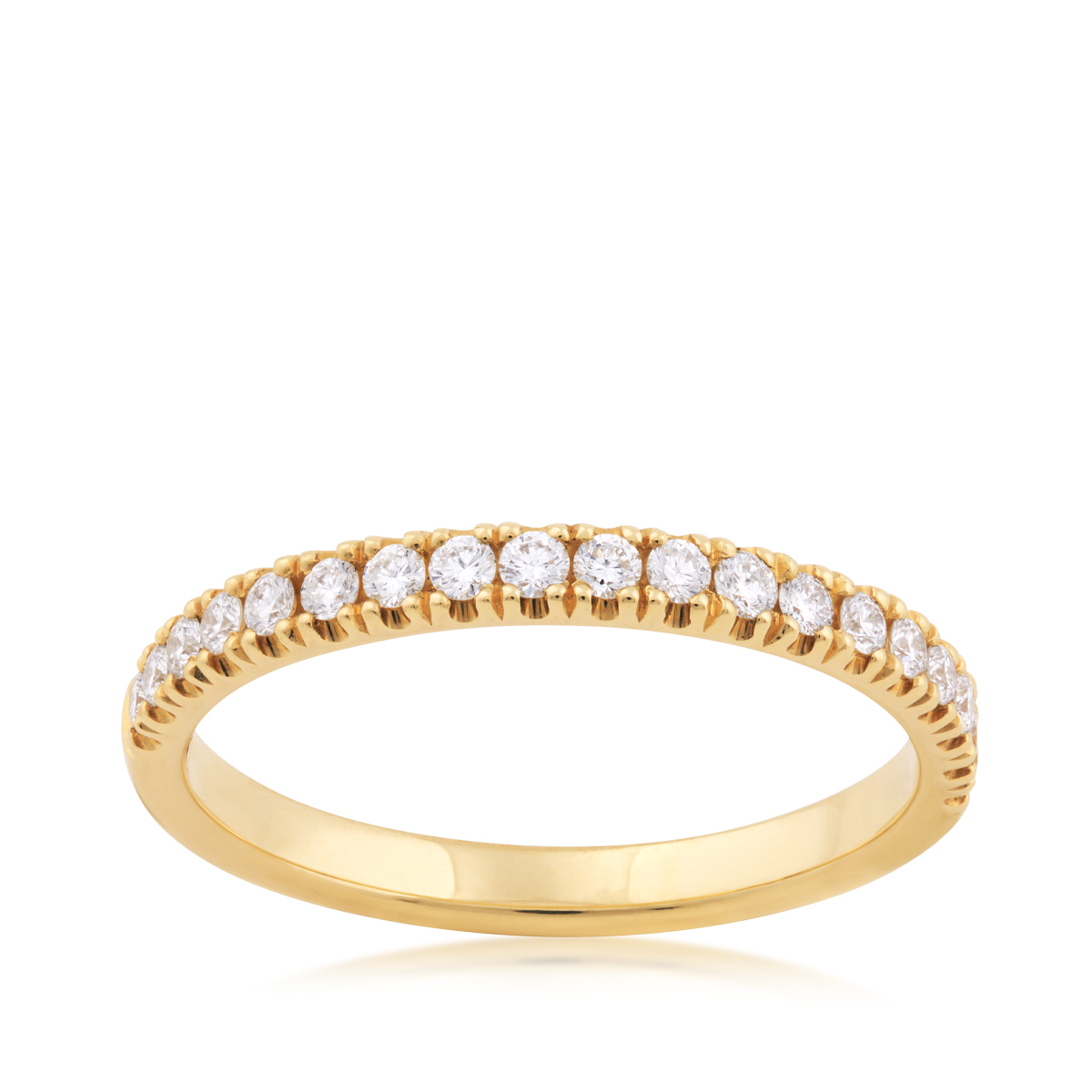 Jeff Cooper 1/4 ct. tw. Diamond Stackable Wedding Ring in 14K Yellow Gold