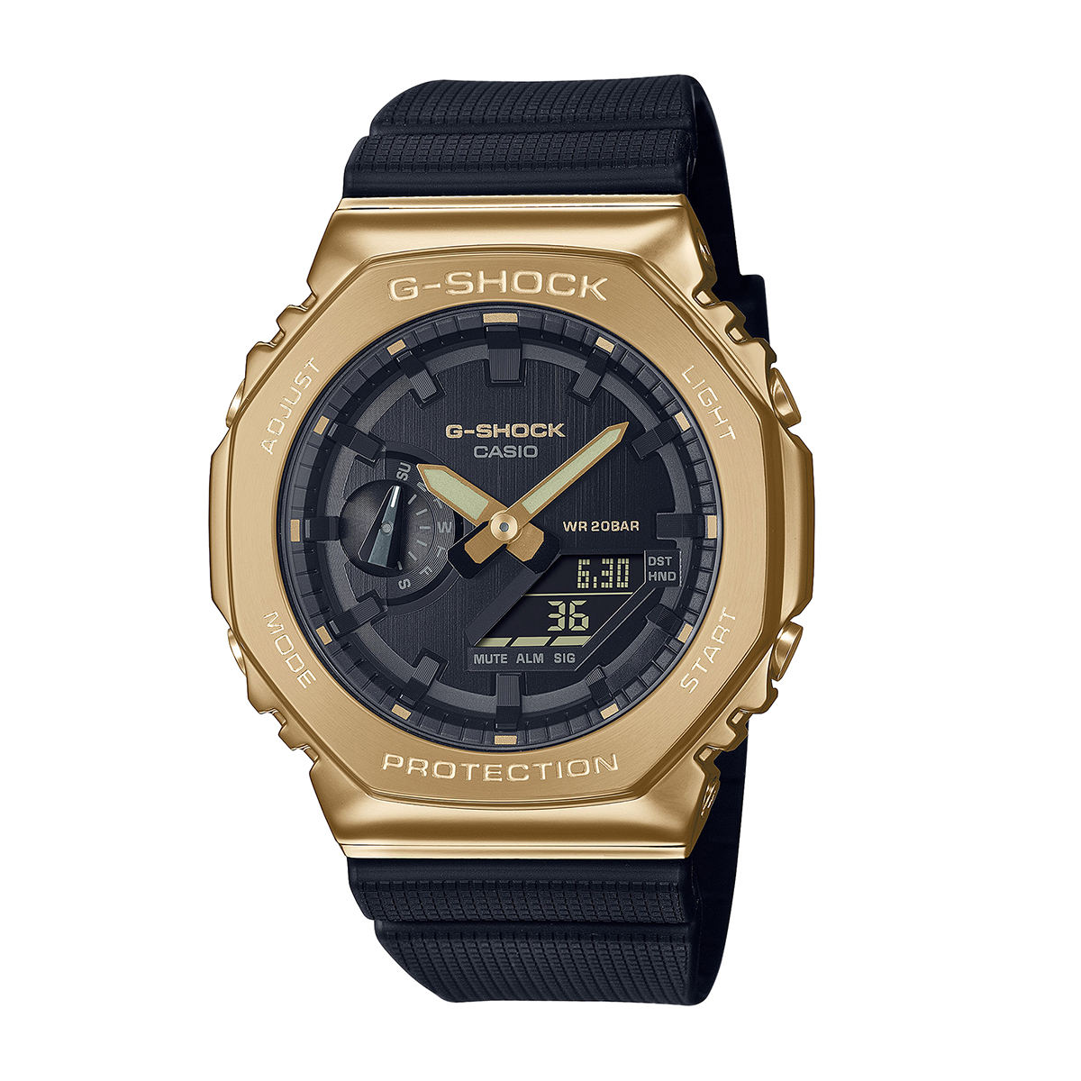 G-Shock Men's G-Steel Gold-Tone Stainless Steel Watch with Black Dial