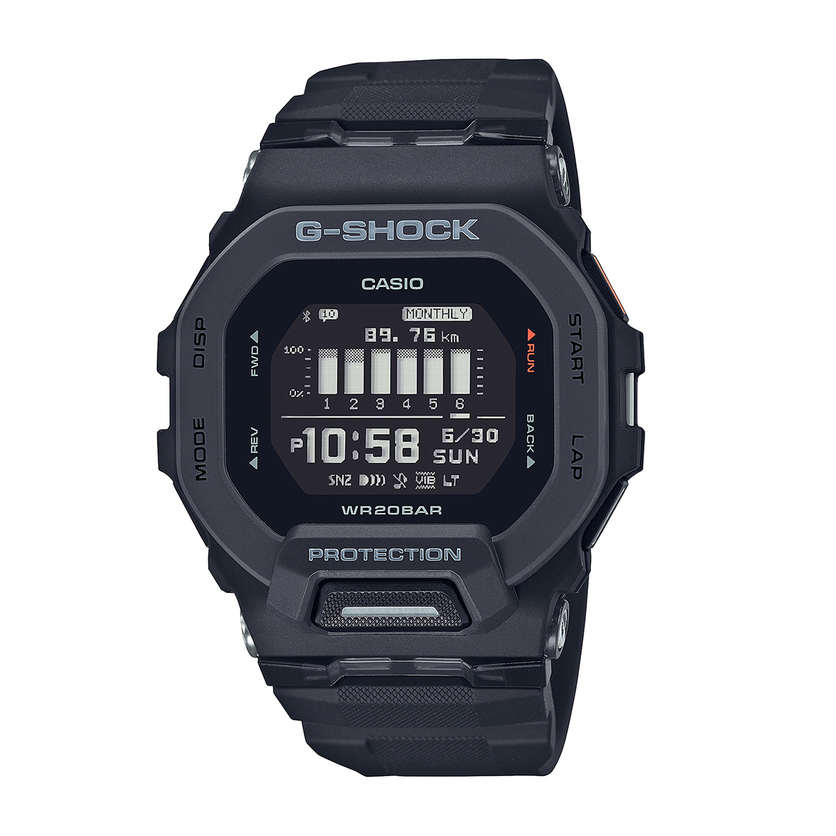 G-Shock Men's Move Digital Black Resin Watch with Black Dial