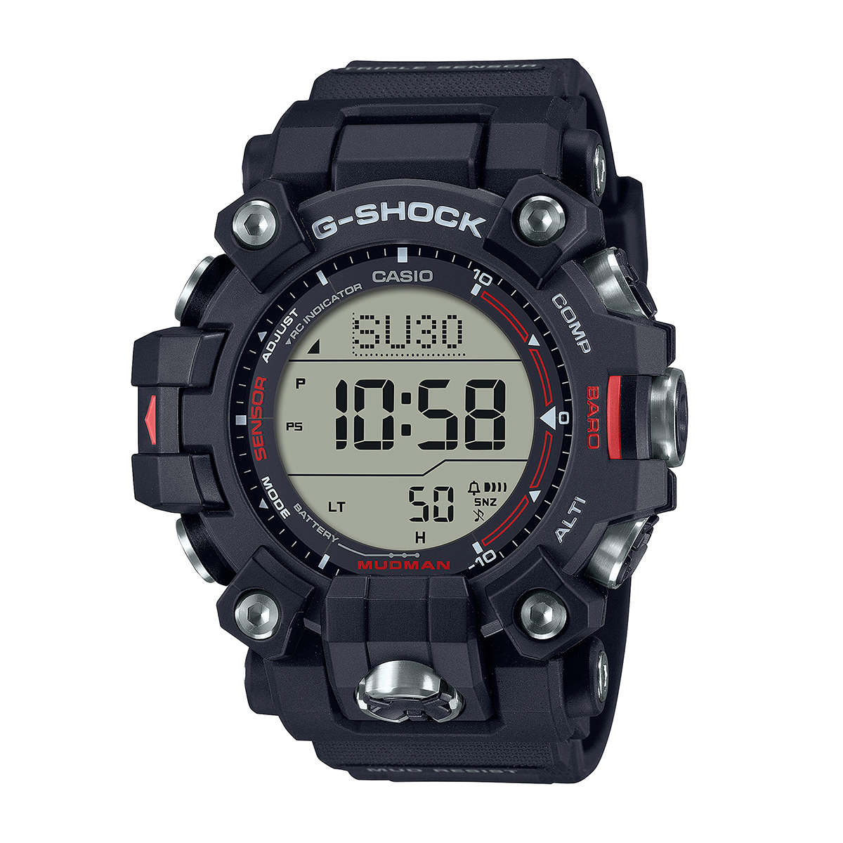 G-Shock Men's Mudman Digital Black Resin Watch