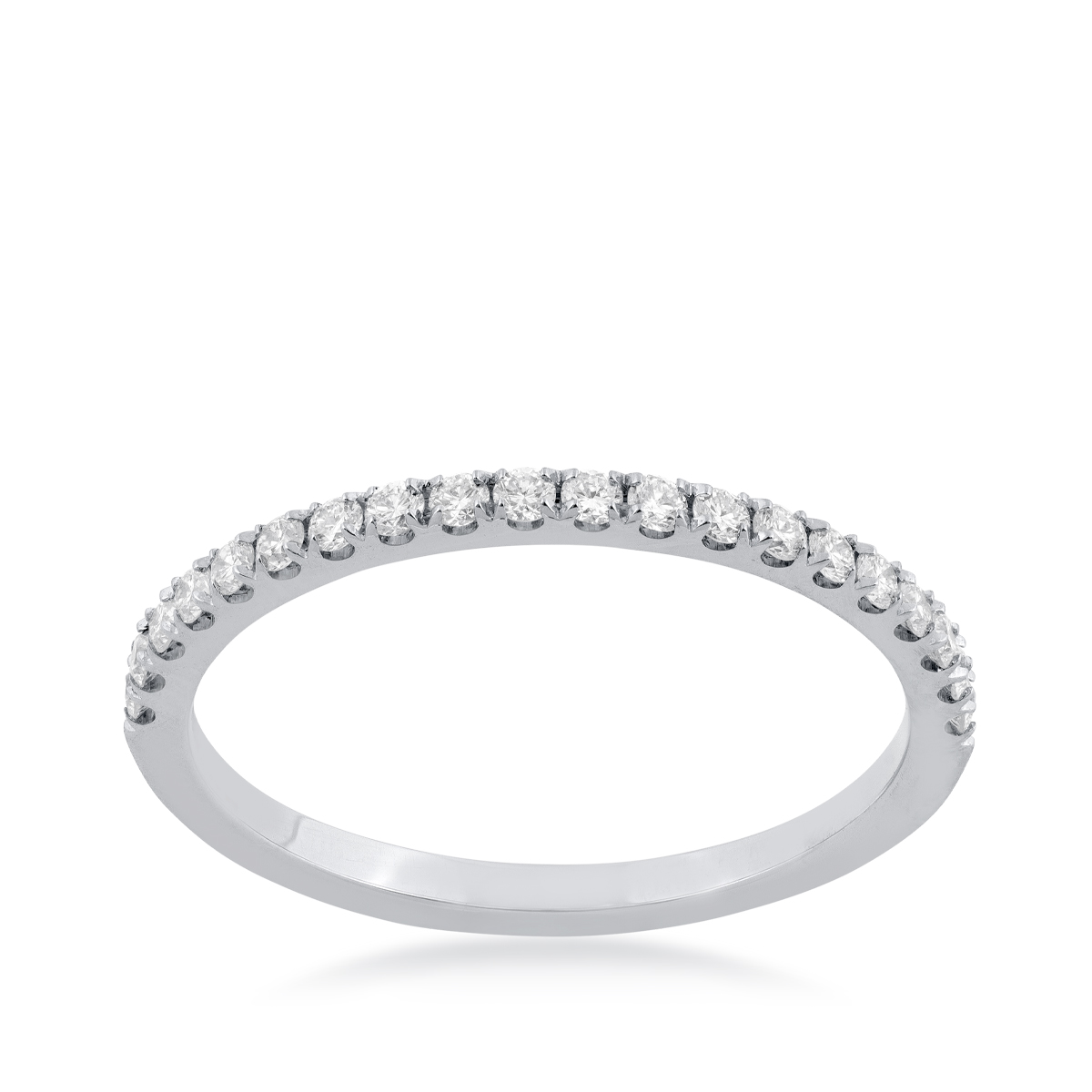 1/4 ct. tw. Round Diamond Stackable Anniversary Ring in 14K White Gold