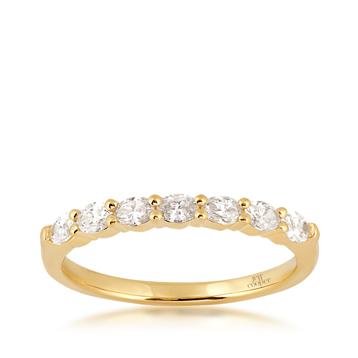 Jeff Cooper 3/8 ct. tw. Oval Diamond Wedding Ring in 14K Yellow Gold