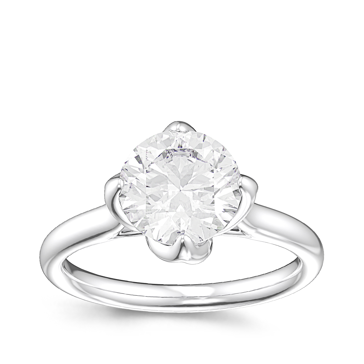 Canadian Rocks 2 ct. tw. Round Brilliant Diamond Solitaire Engagement Ring in 14K White Gold