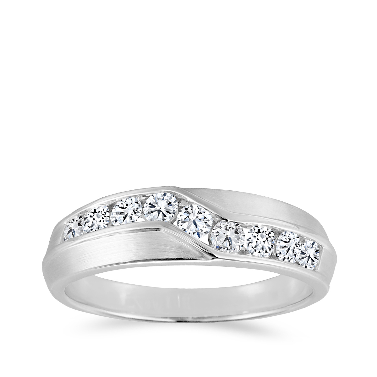 Canadian Rocks Men's 7/8 ct. tw. Diamond Wedding Ring in 14K White Gold
