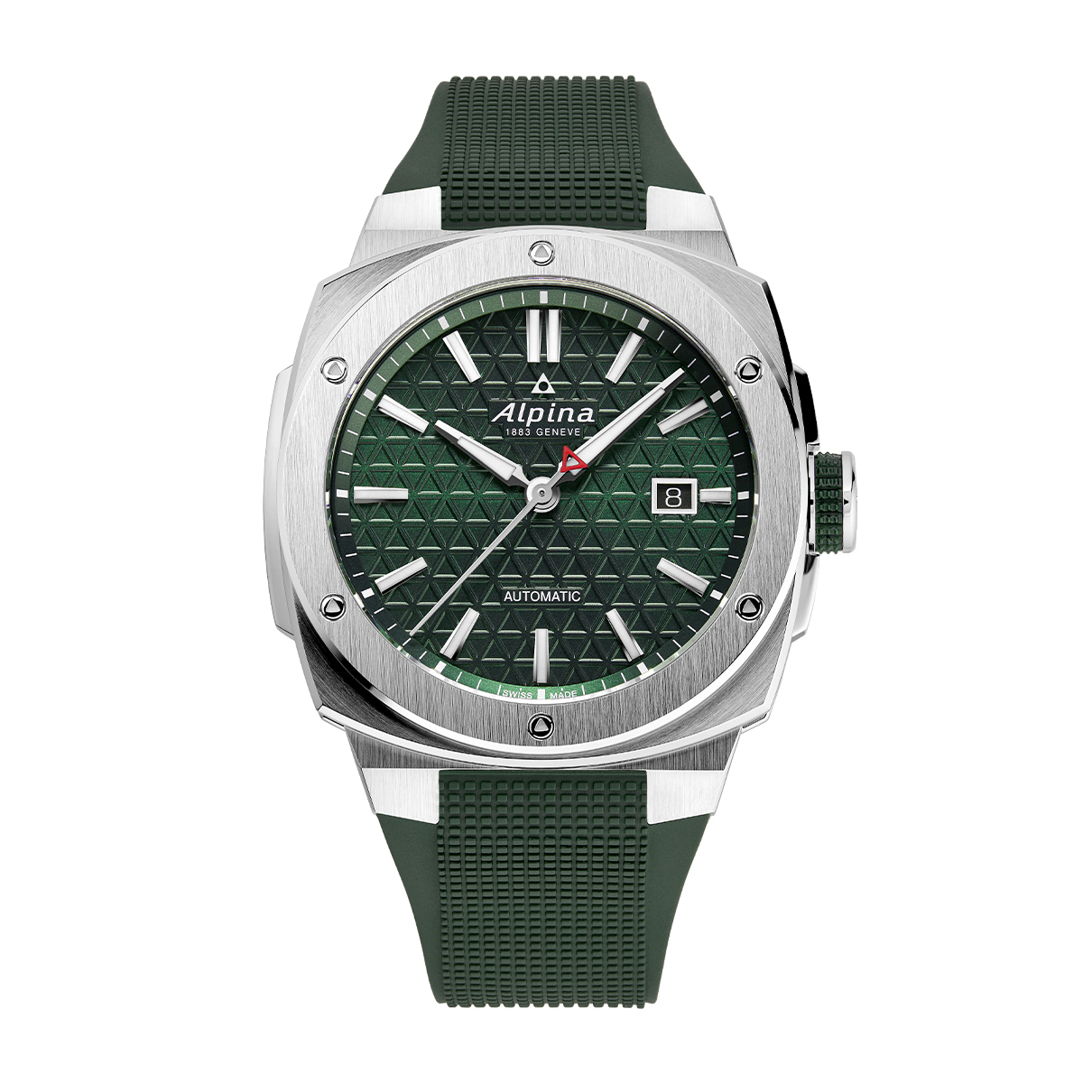 Alpina Men's Alpiner Extreme Automatic Stainless Steel Watch with Green Dial & Rubber Strap