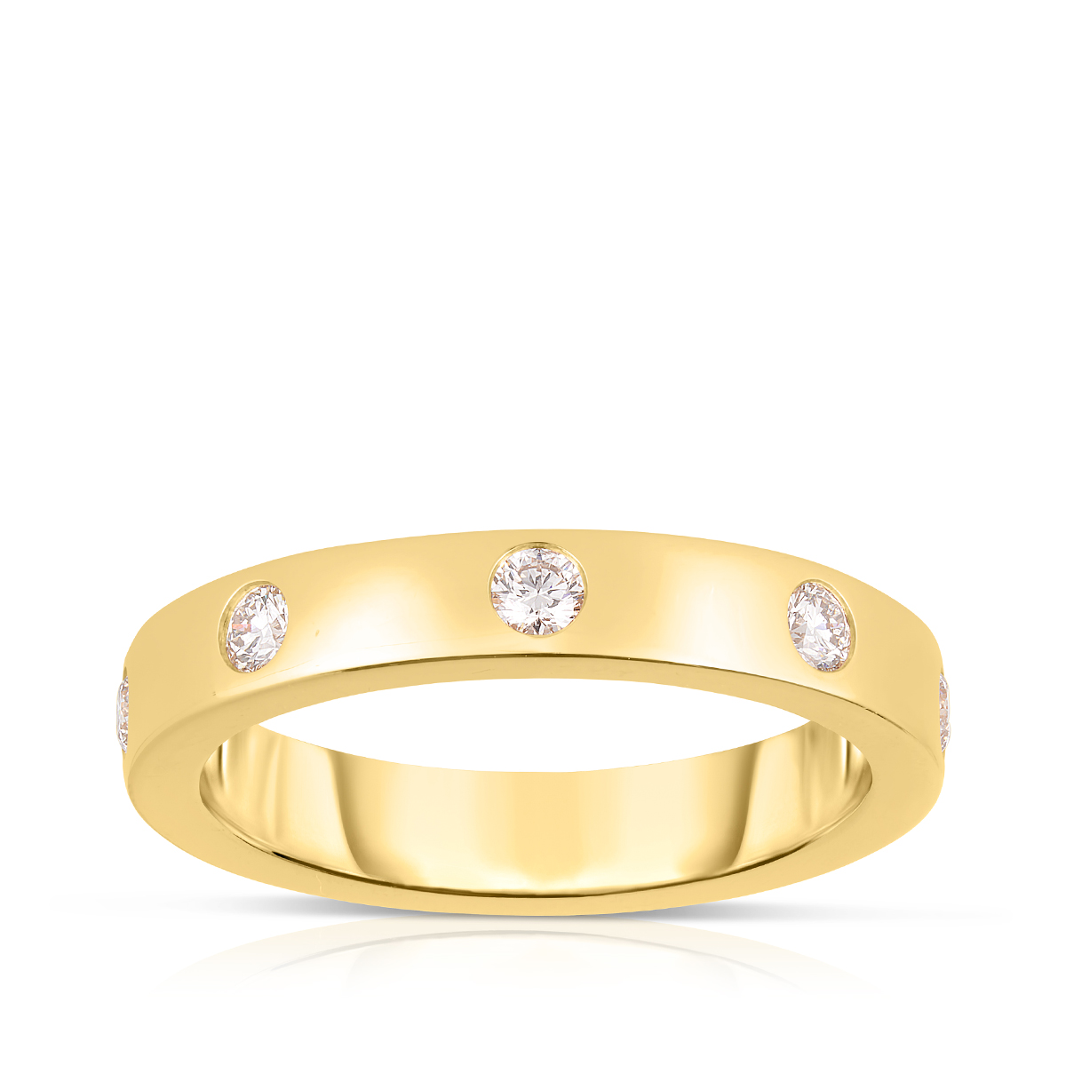 Perfect Match 1/4 ct. tw. 5-Stone Diamond Anniversary Ring in 14K Yellow Gold