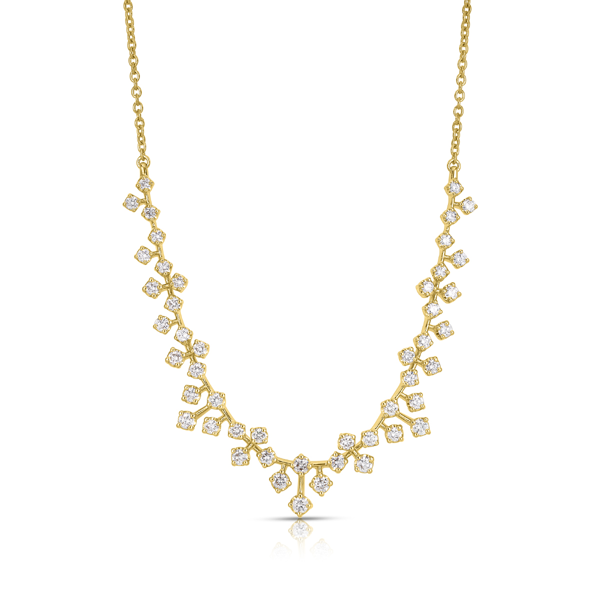1 ct. tw. Diamond Staggered Necklace in 14K Yellow Gold