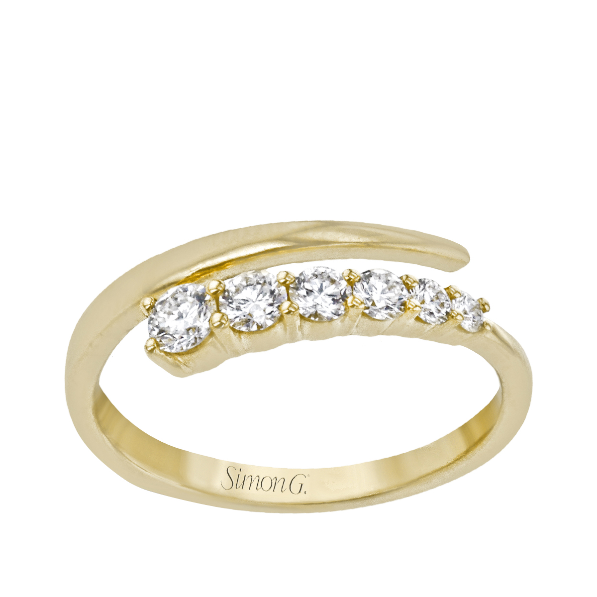 Simon G. 3/8 ct. tw. Diamond Bypass Ring in 18K Yellow Gold