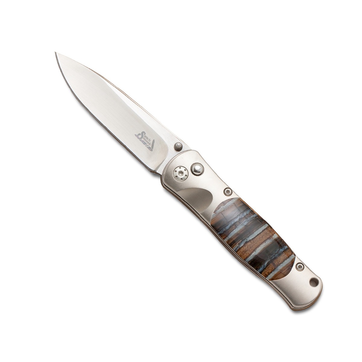 Santa Fe Stoneworks 3-1/2" Tesoro Woolly Mammoth Tooth Button Lock Pocket Knife
