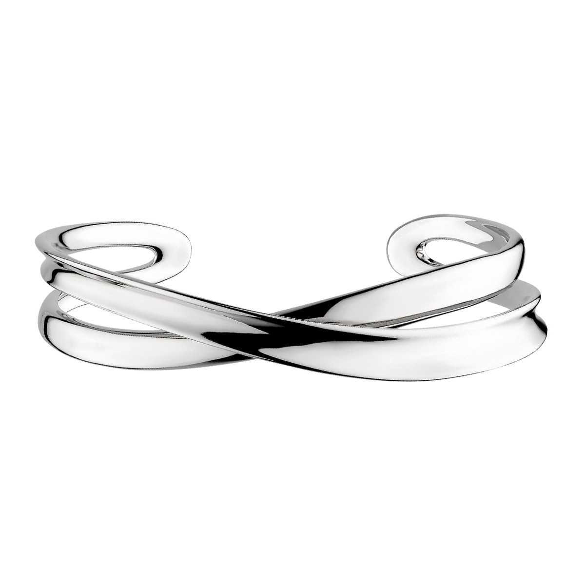 Kit Heath Serenity Crossover Cuff Bracelet in Sterling Silver