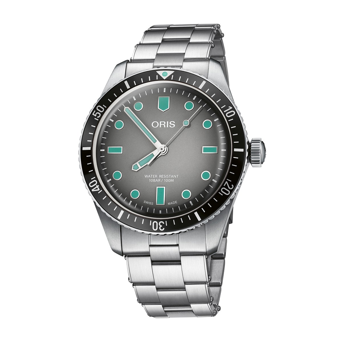 Oris Men's Divers Sixty-Five Automatic Stainless Steel Watch with Gray Dial