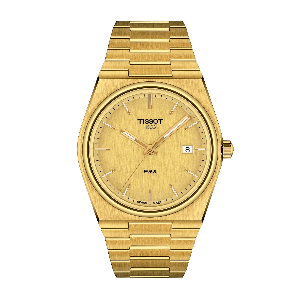 gold-tone stainless steel watch
