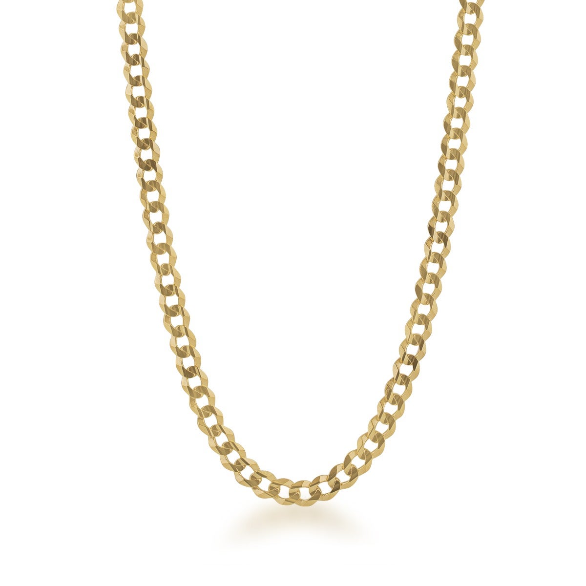 yellow gold curb chain
