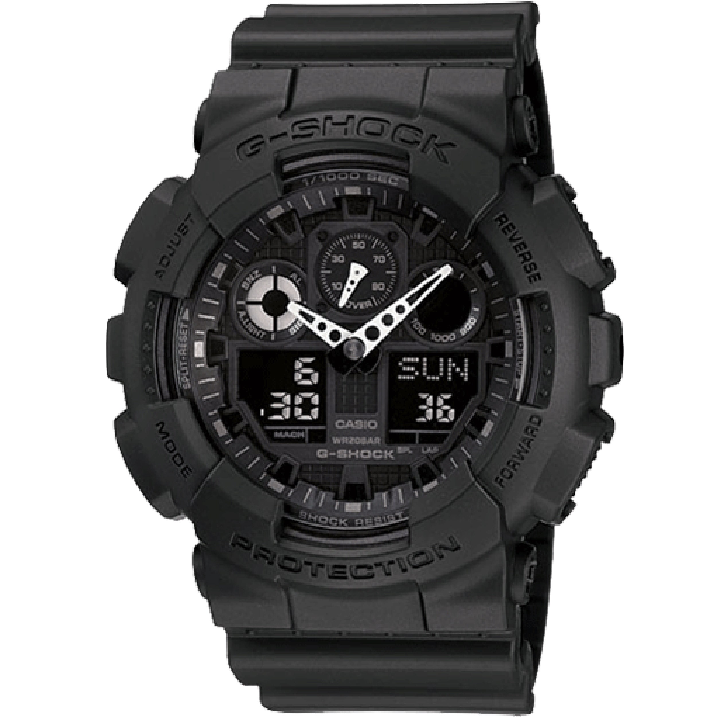 Casio G-Shock Men's Muli-Functional Watch with Bezel Design Dial & Black Resin Band