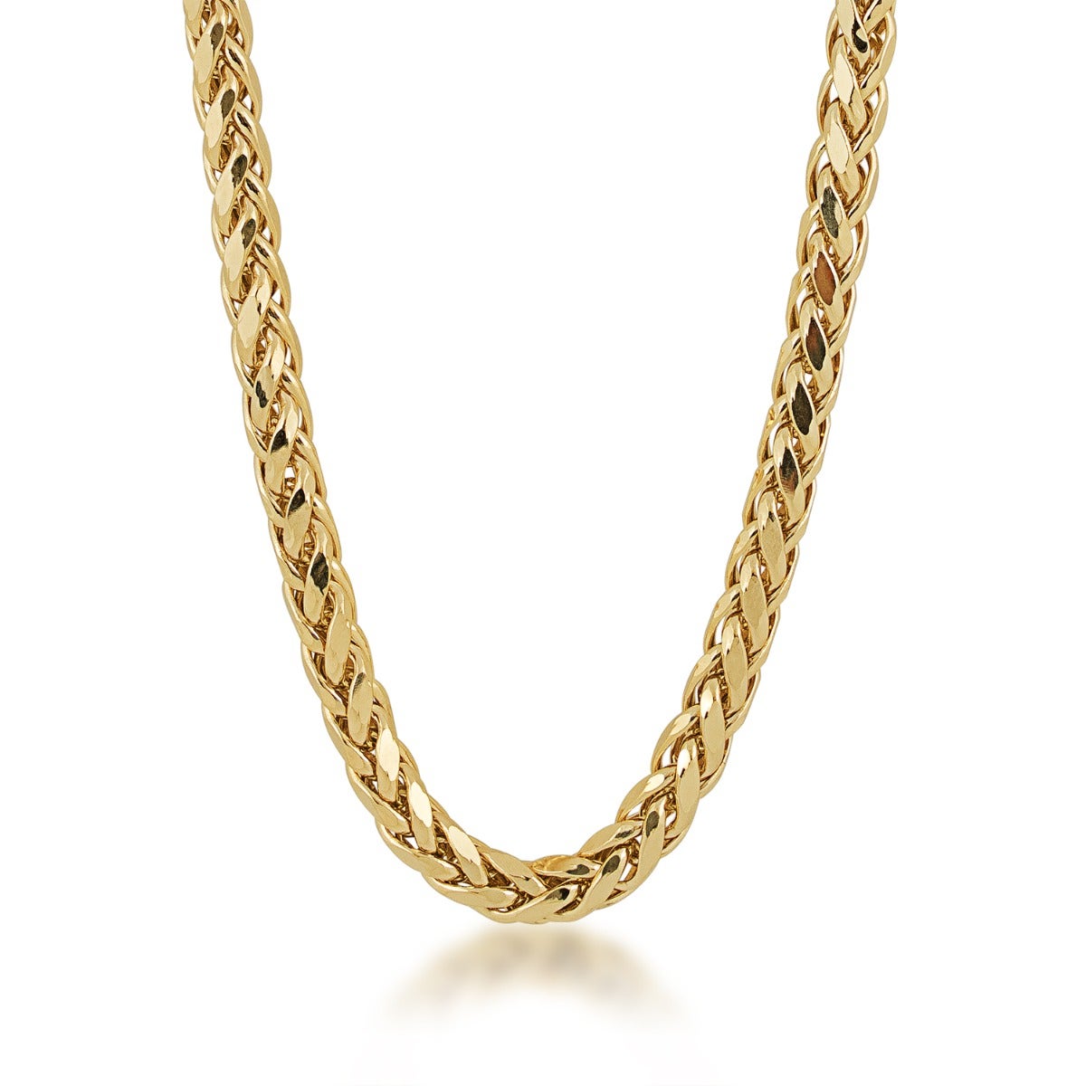 yellow gold franco chain necklace
