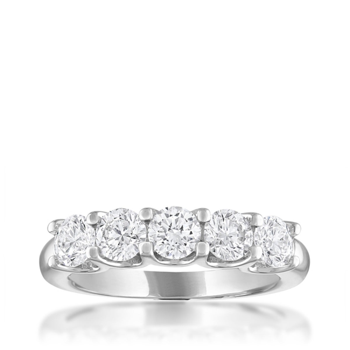 diamond white gold anniversary ring