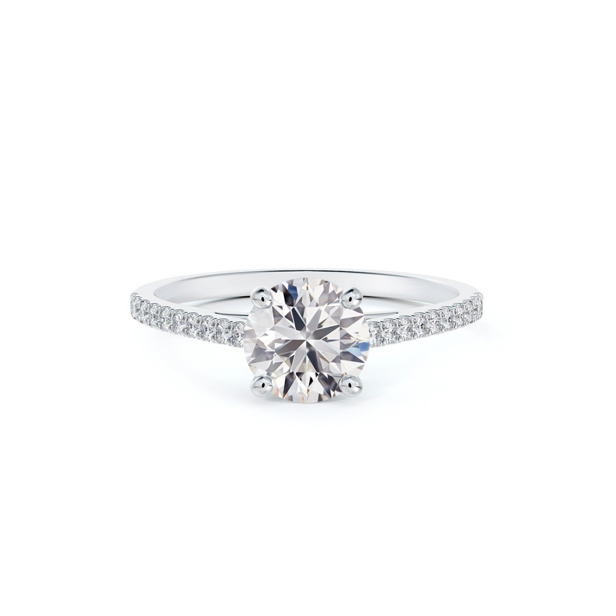 diamond white gold engagement ring