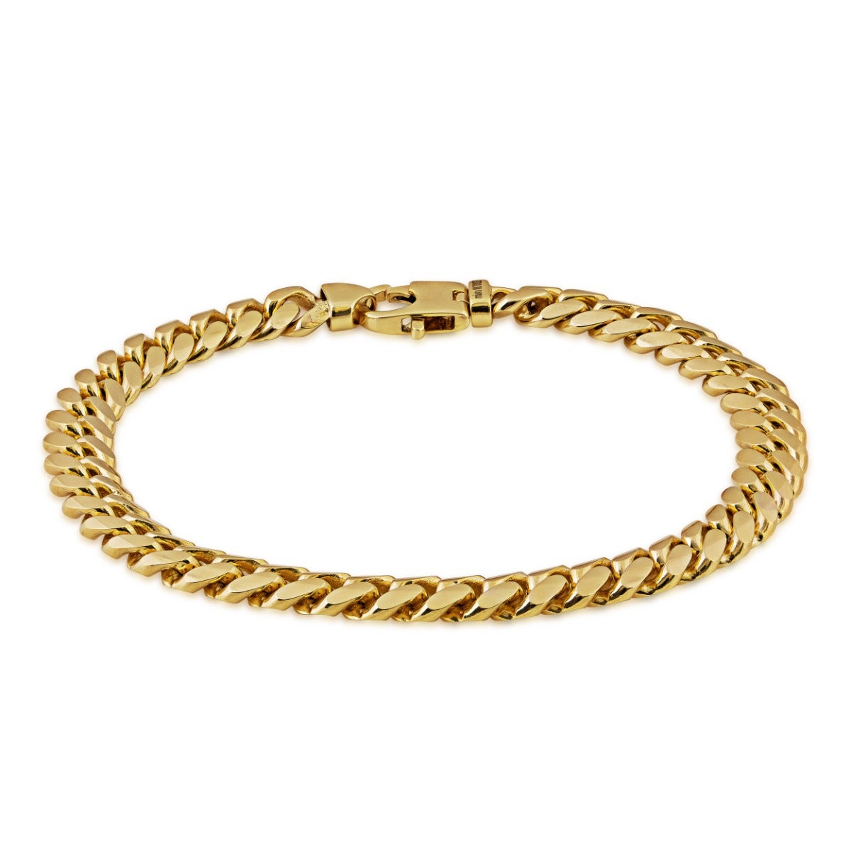 Men's Solid Miami Cuban Chain Bracelet