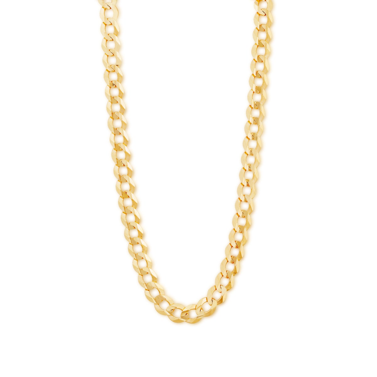 yellow gold curb chain