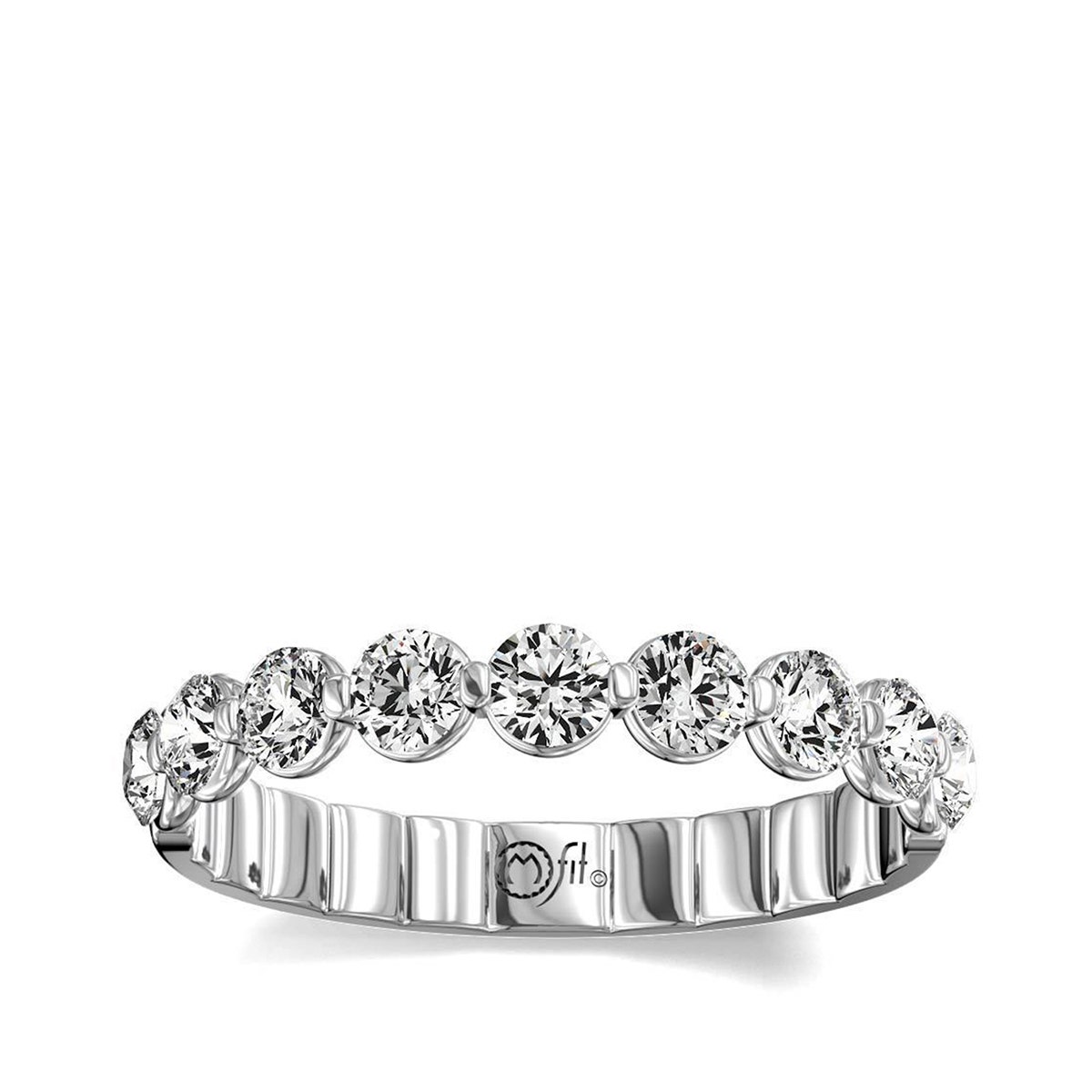 white gold round diamond ring