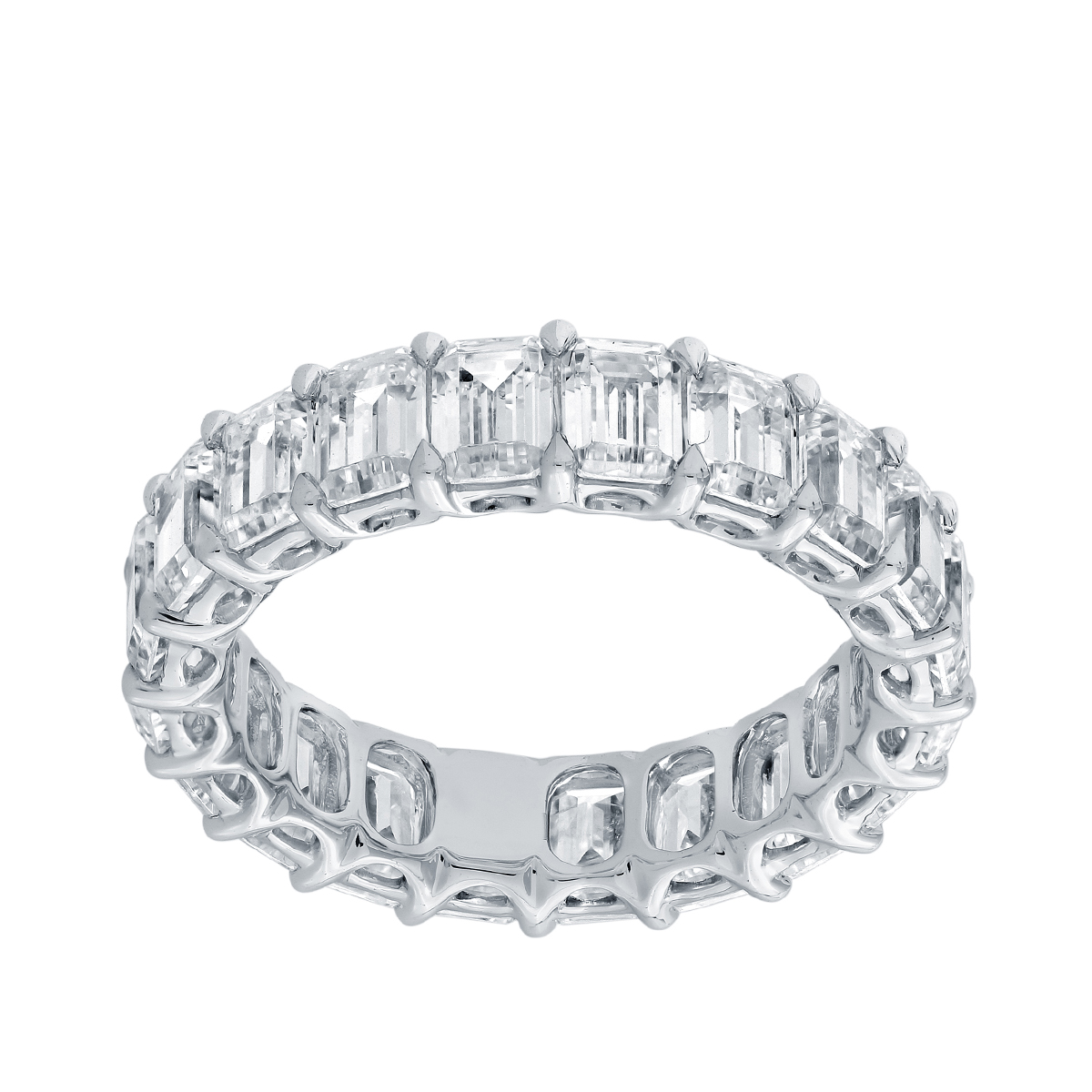 Eternity 6-3/8 ct. tw. Emerald Cut Diamond Band